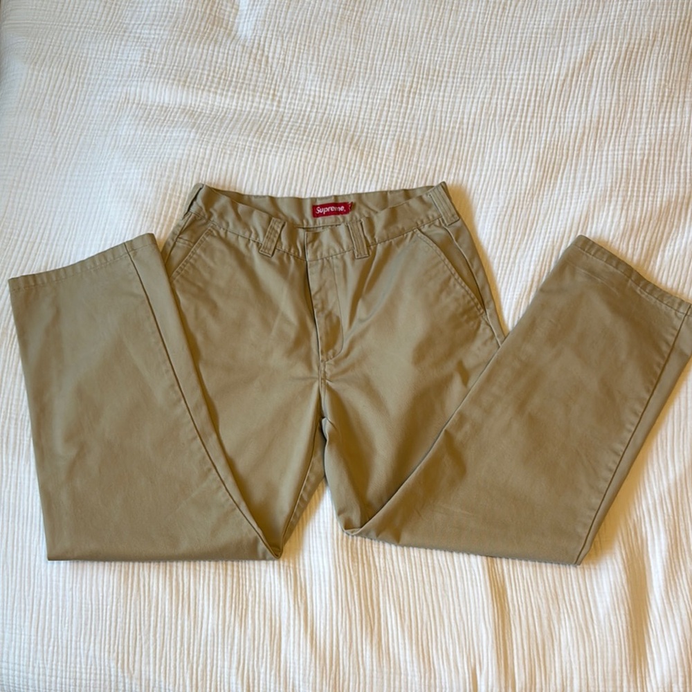 Supreme Men's Khaki Pants